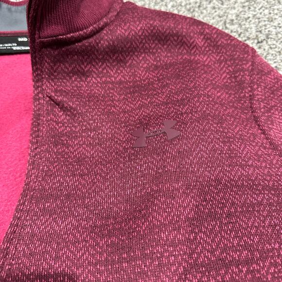 Men’s Under Armour Coldgear Loose Golf 1/4 Quarter Zip Pullover, Medium - Picture 4 of 9